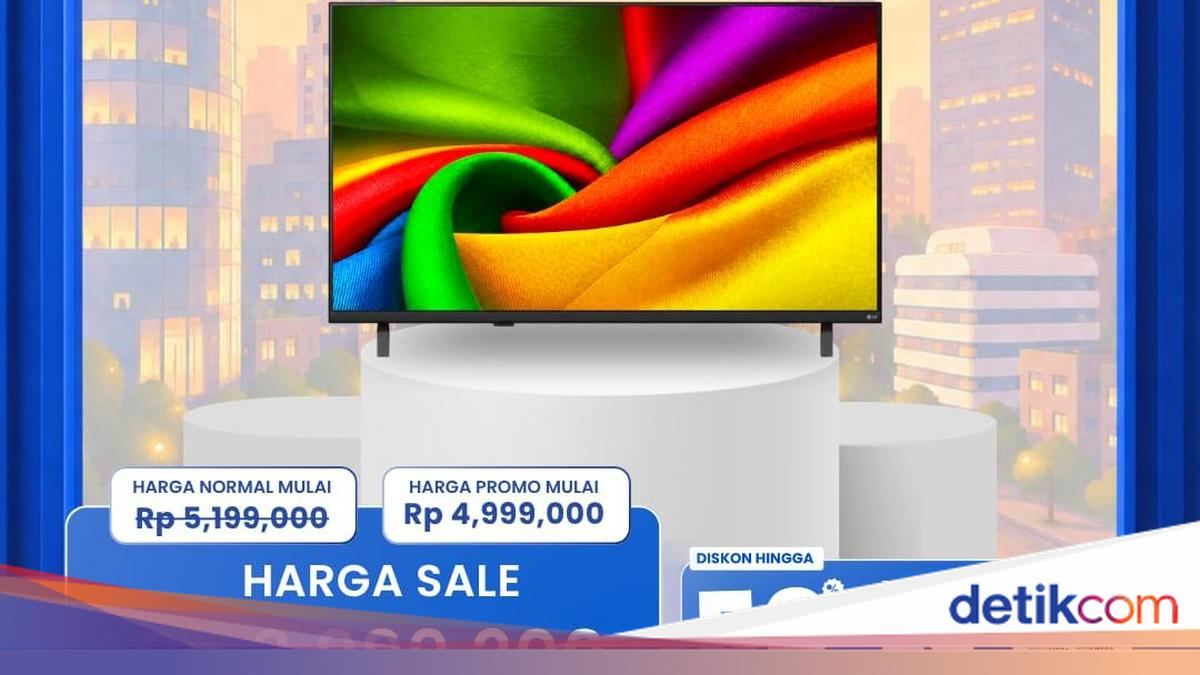 TV 43 Lagi Diobral di Transmart Full Day Sale, Cuma Rp 3,99 Jutaan — gambar dari Detik Finance