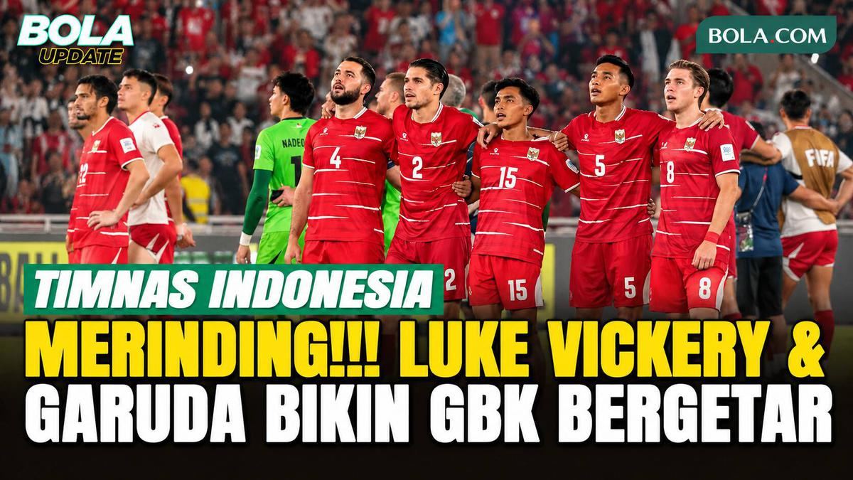 Kompak dan Penuh Makna, Momen Khidmat Luke Vickery dan Pemain Timnas Indonesia Nyanyikan Tanah Airku — gambar dari Liputan6 Bola