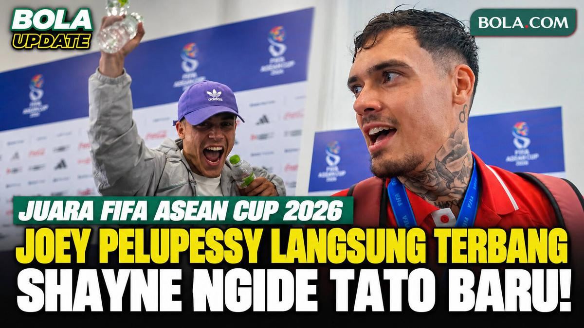 Joey Pelupessy Langsung Terbang ke Eropa, Shayne Pattynama Ngide Bikin Tato Baru Usai Juara FIFA ASEAN Cup 2026 — gambar dari Liputan6 Bola