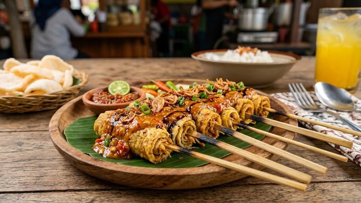 Resep Sate Telur Gulung Pedas yang Gurih dan Berserabut — gambar dari Liputan6 Lifestyle