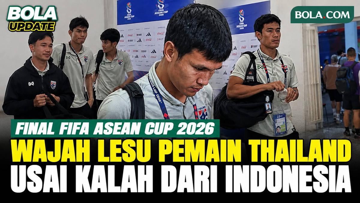 Wajah Lesu Pemain Thailand Usai Kalah dari Indonesia di Final FIFA ASEAN Cup 2026 — gambar dari Liputan6 Bola