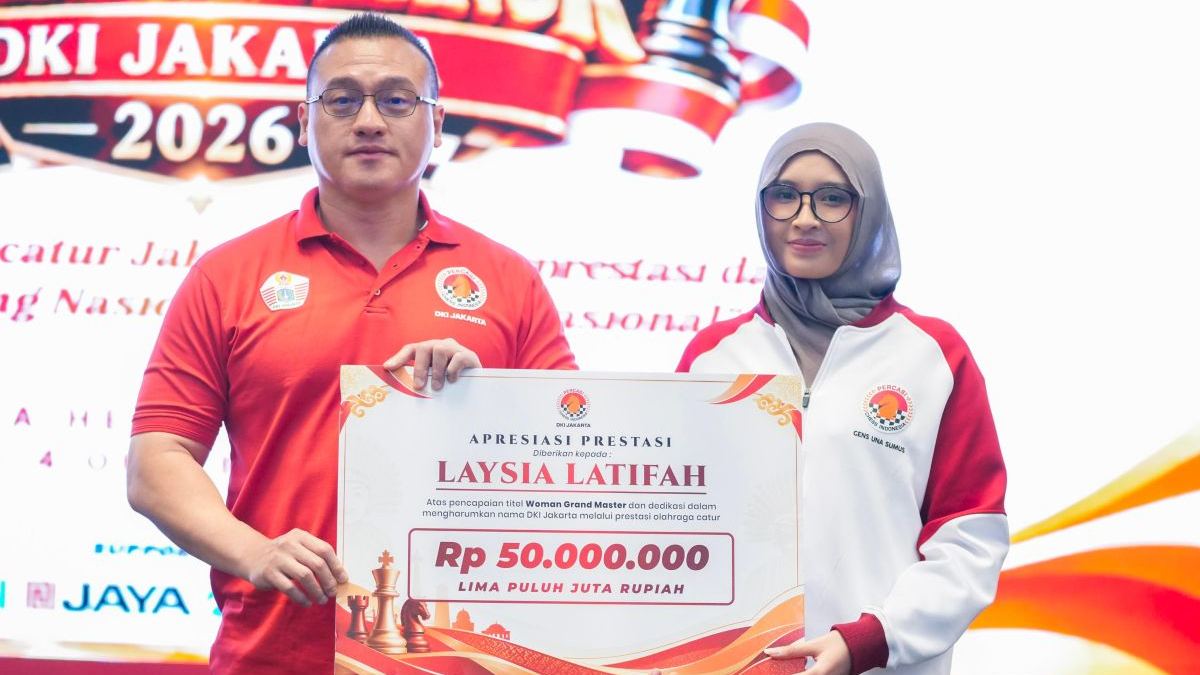 Raih gelar WGM, Laysa dapat bonus pembinaan Rp50 Juta dari Percasi DKI — gambar dari Antara