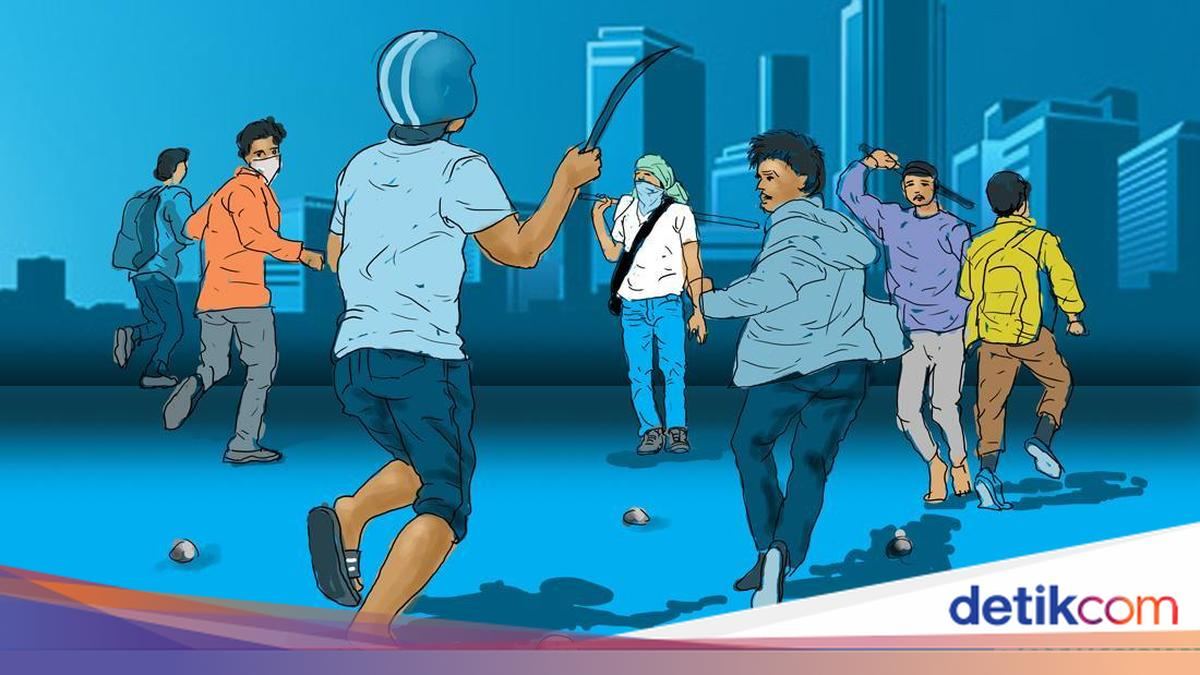 Kabar Terkini di Kasus Pembacokan Sesama Pelajar di Bekasi — gambar dari Detik