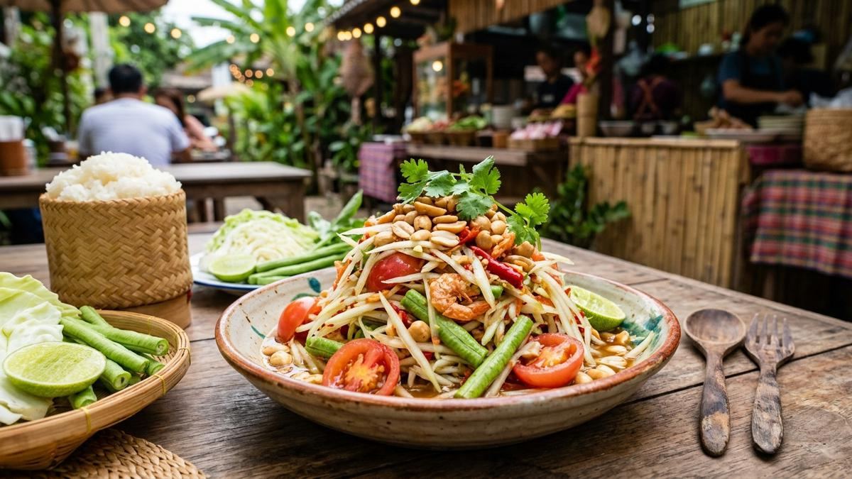 Resep Salad Pepaya Muda ala Thailand yang Segar dan Pedas — gambar dari Liputan6 Lifestyle