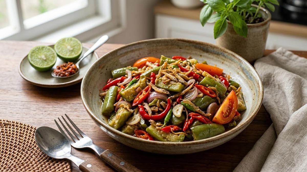 Resep Tumis Terong Hijau Gurih yang Tidak Berminyak — gambar dari Liputan6 Lifestyle