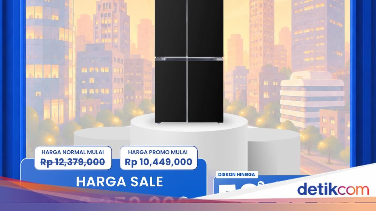 Ada Diskon Gede Kulkas Side by Side Polytron di Transmart Full Day Sale — gambar dari Detik Inet