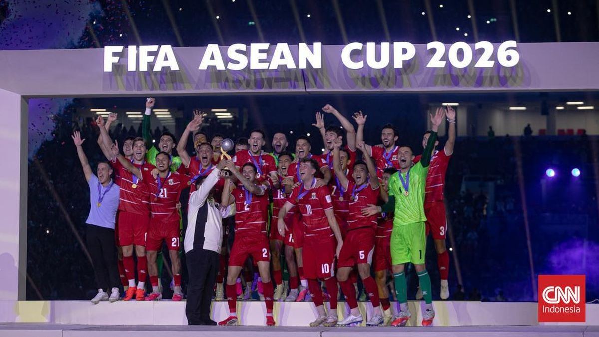 Selebrasi Power Ranger ala Prabowo saat Indonesia Juara FIFA ASEAN Cup — gambar dari CNN Olahraga