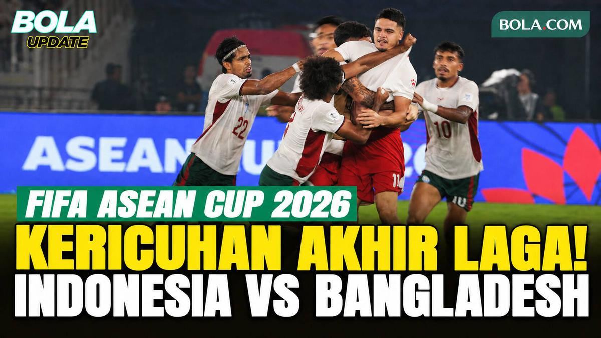 Kericuhan di Akhir Laga Indonesia vs Bangladesh di FIFA ASEAN Cup 2026, Pemain Adu Mulut dan Saling Dorong — gambar dari Liputan6 Bola