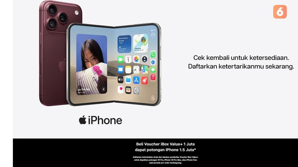 Top 3 Tekno: Pre-Order iPhone 18 Pro dan iPhone Duo di Indonesia — gambar dari Liputan6 Tekno